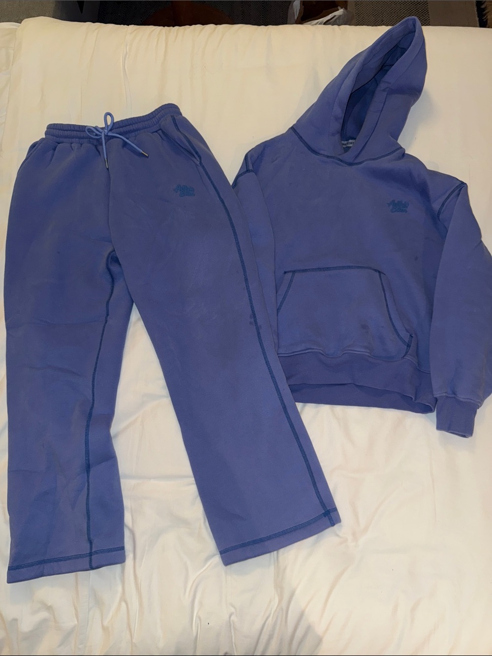 Women's Purple Hooded Sweatshirt and Jogger Set